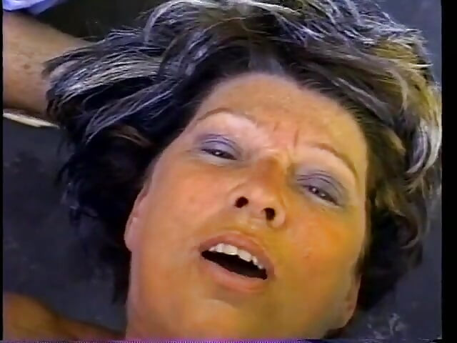 Watch older woman grab his nuts and suck his dick