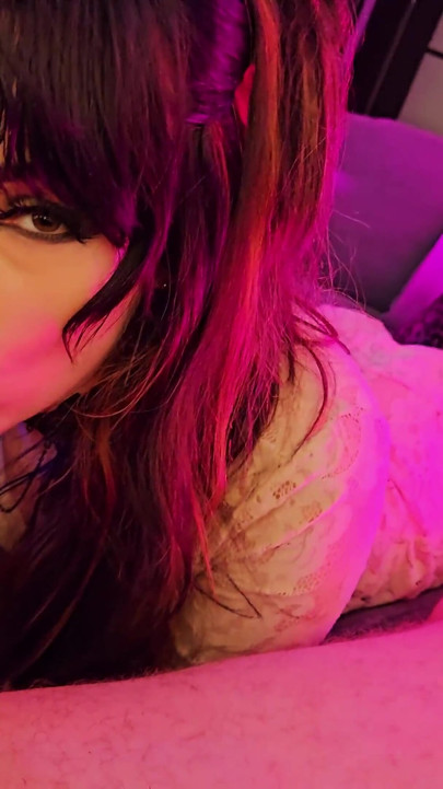 Hot Wife in Leopard Stilettos & Heavy Makeup Takes My Cock so Deep She Has Gag Reflex