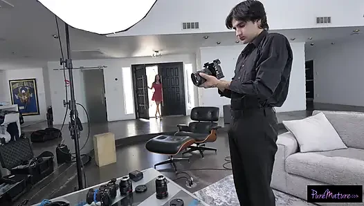 MILF Pounces On Cameraman's Cock