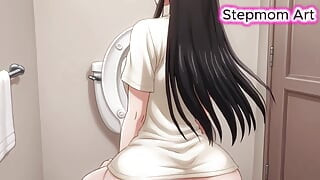 JOI Stepmom Show private Toilet - Come with me 100% You'll cum - Dirty Talk