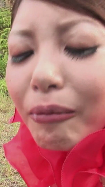 JAPANESE SKINNY GIRL LIES ON THE DIRT AS SHE GETS FUCKED BY | Clip 2