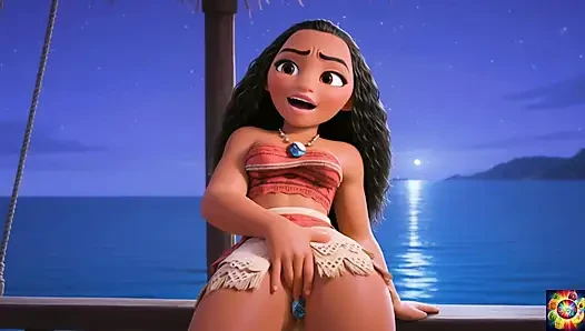 Moana охватывает настоящую любовь - ИИ-анимация, ASMR