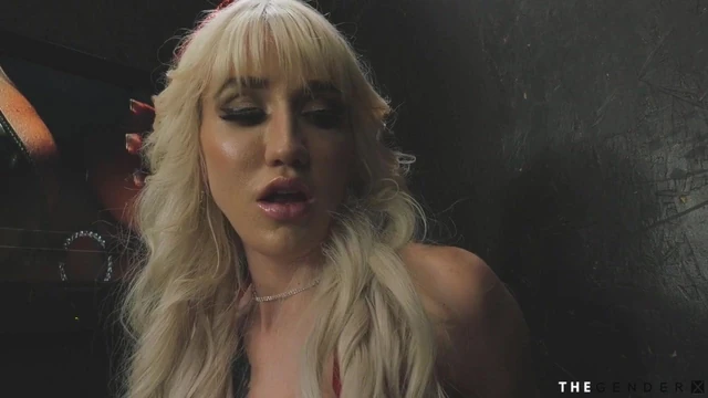 Young trans gloryhole frottage with lucky guy