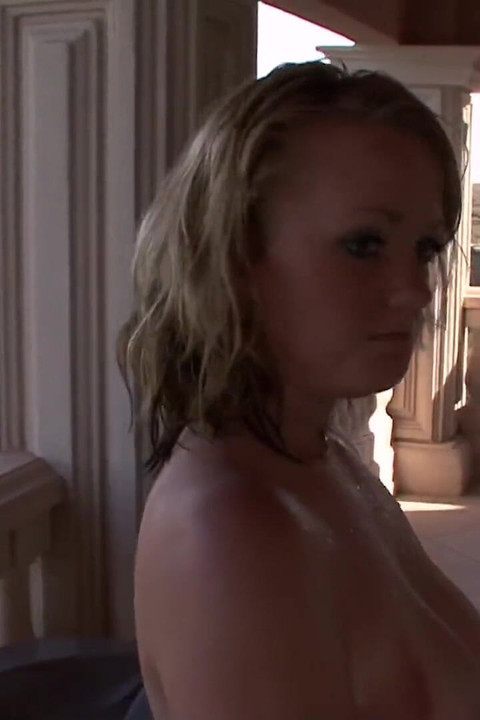 Big tit 18 year old fingers her tight pussy