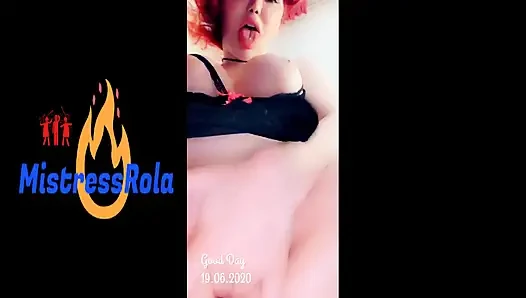 Rola Has Dildo in Pussy and in Ass and F