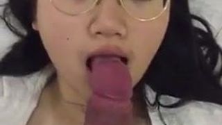 Pulled cock while fucking to see her reaction she want more