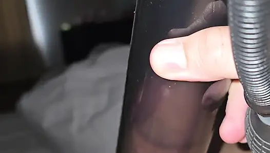 Pumped cock stretches my sensitive milf pussy close up