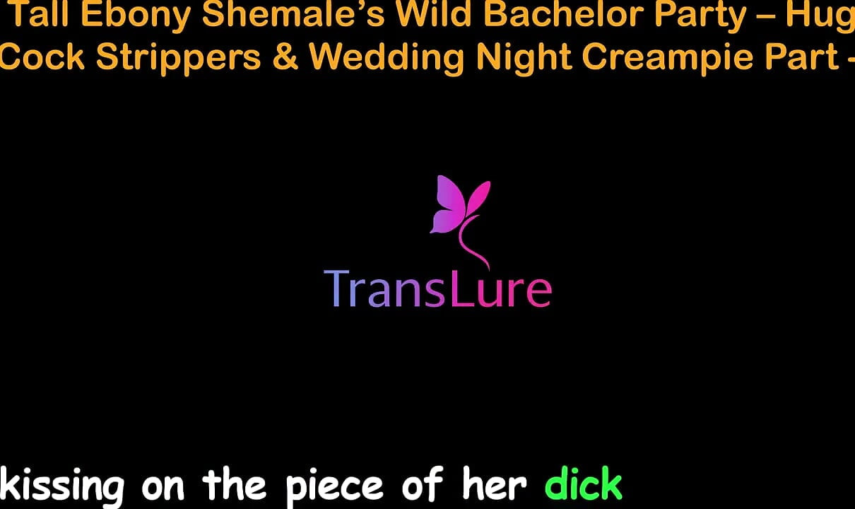 English Audio Sex Story - Tall Ebony Shemale's Wild Bachelor Party - Huge Cock Strippers & Wedding Night Creampie - 1