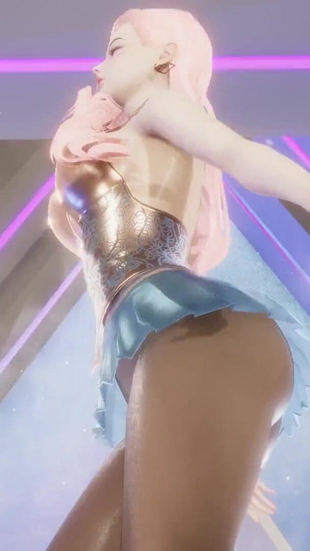 MMD Hyolyn - Attendez Séraphine Sexy, Kpop, danse de la Ligue des légendes, hentai non censuré 4K 60FPS | Clip 3