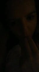 slut sucking her fingers