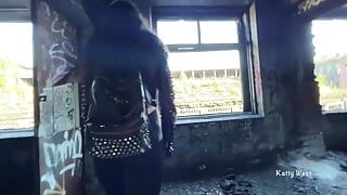 He Brought a Rocker Girl to an Abandoned Place and Fucked Hard