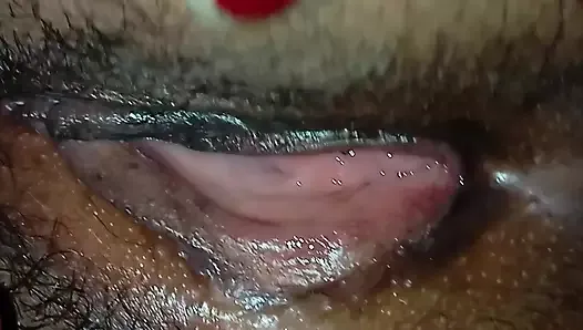 My friend plays with her pussy in front of me