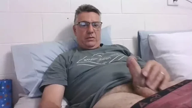 Daddy cums on cam