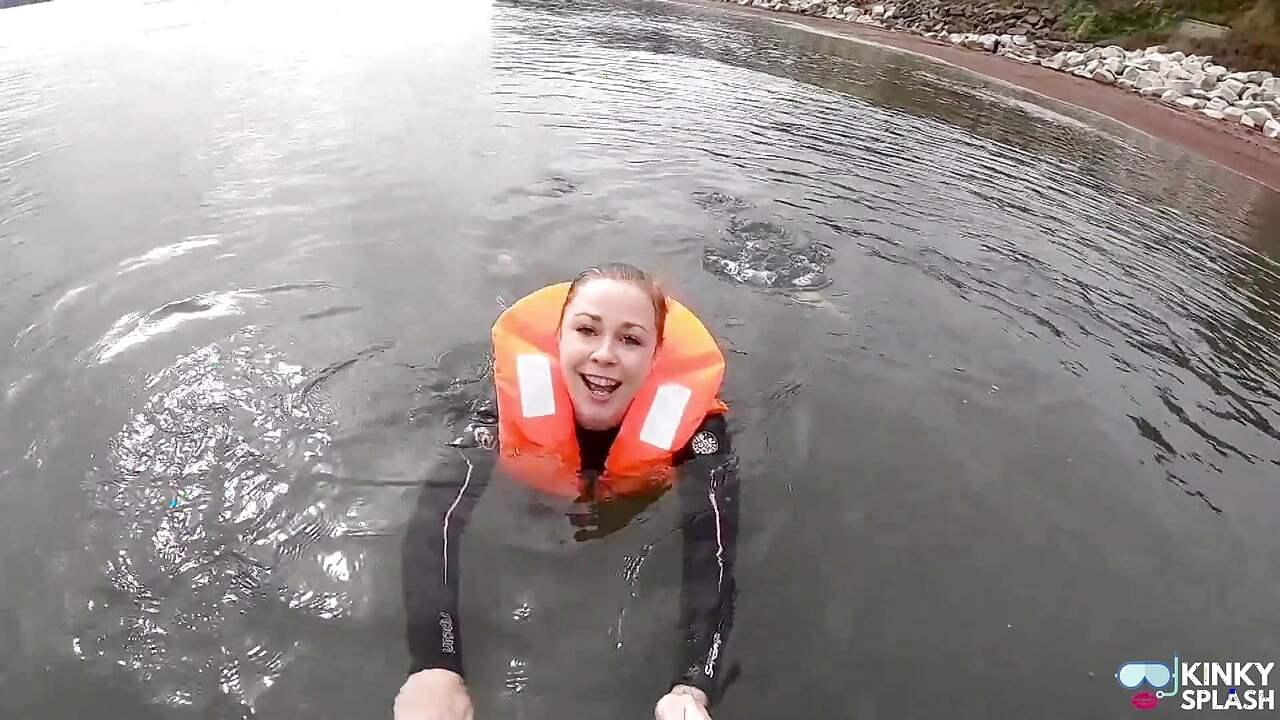 Strapped Tight & Floating Free - Sexy Wetsuit Life Jacket Test