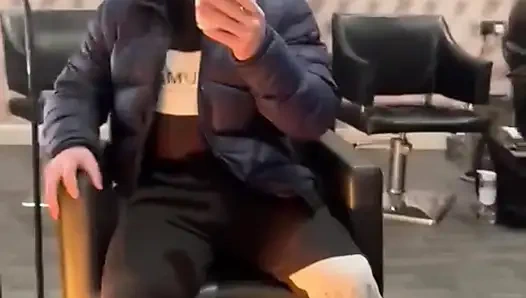 BBW Scouse MILF sucks and fucks son friend in her hair salon