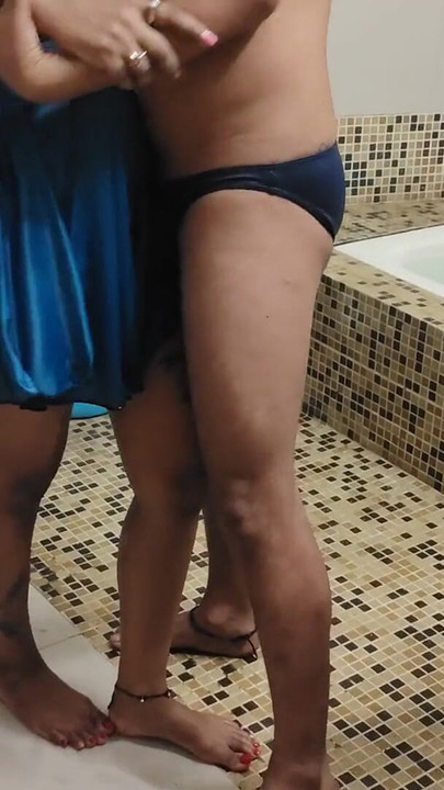 Jaw-dropping moment from "Husband's friend came to lonely house and fuck desi girl in buth tub"
