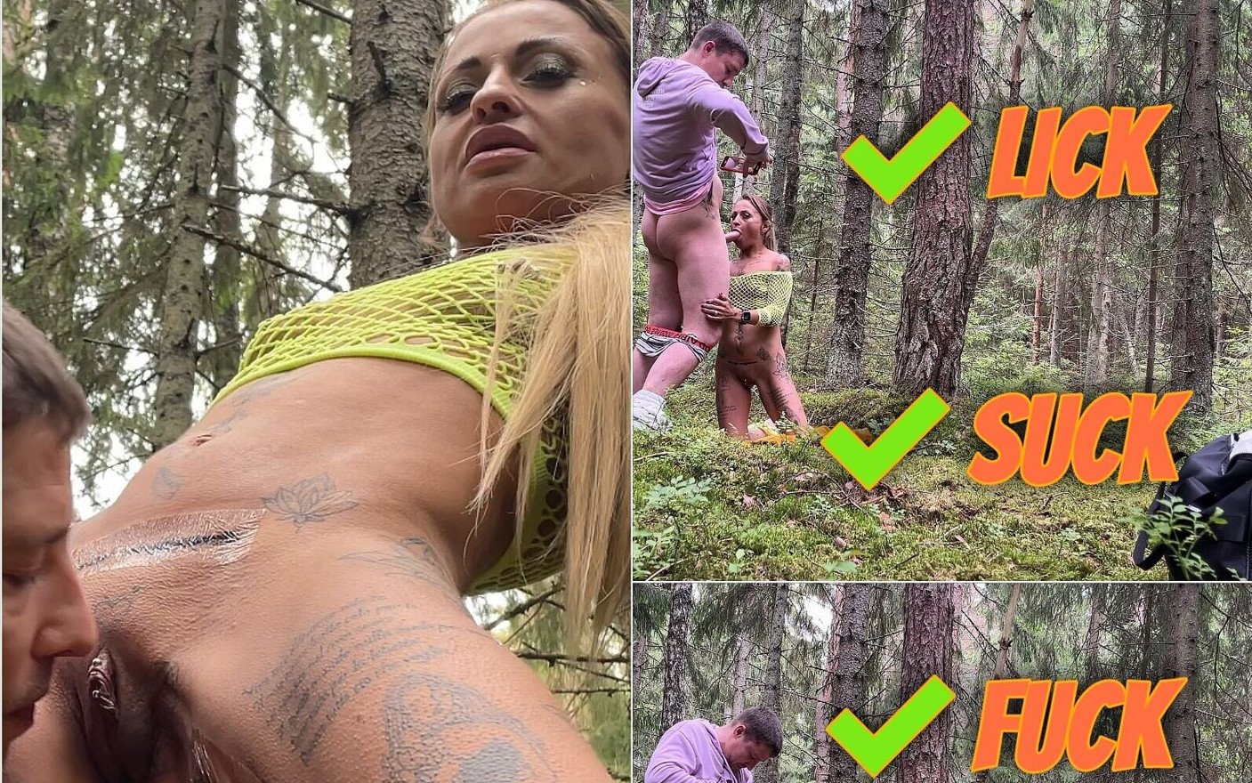 Couple Trying to Shoot a Porn Video Outdoors