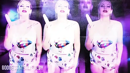 Get dumb for me and suck your first real dick!