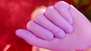 Purple Nitrile Handschuhe Asmr Video (arya Grander)