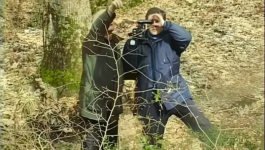 The Hairy-pussy Witch Gets Pounded by Two Cocks