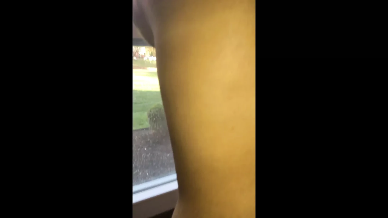 Busty Wife flashing window