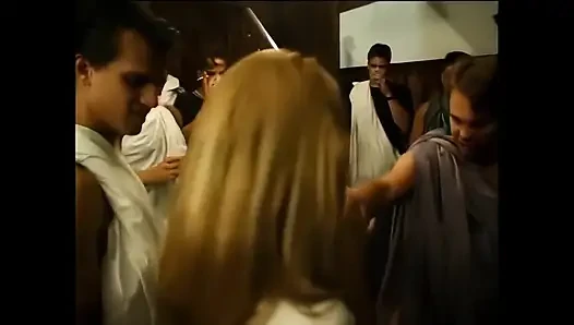 A Young Beauty Surrounded by Cocks