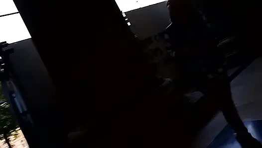 Sexy Rothaarige Touristin Reitet Schwanz in Hitze