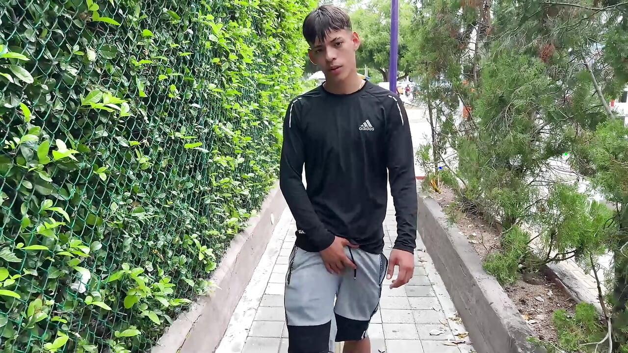 Hot latino boy Valentino Ricardo with big dick gets hanjob
