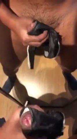 Panty handjob