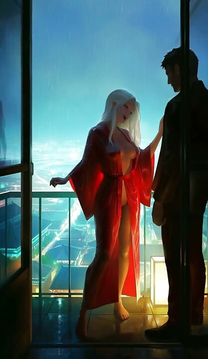 Virtual AI Kink Presents: 비 오는 밤의 미녀