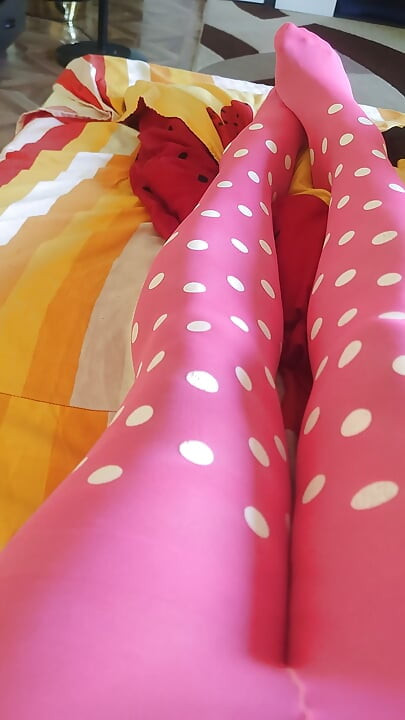 Pink pantyhose