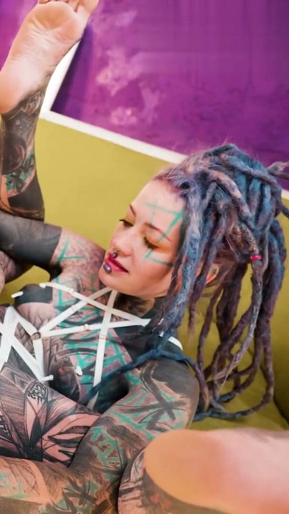 Tattooed Alt Girls Go Wild with Massive Toys | Clip 1