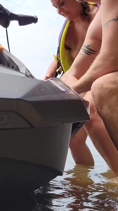 Unforgettable moment from "Jet skiing mom having sex in the river - ALMOST CAUGHT"