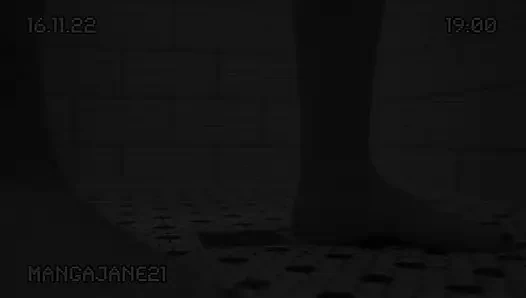 Безумный камшот для инопланетянки с дилдо