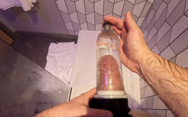 POV Morning Cock Pump with a Big Bear Body