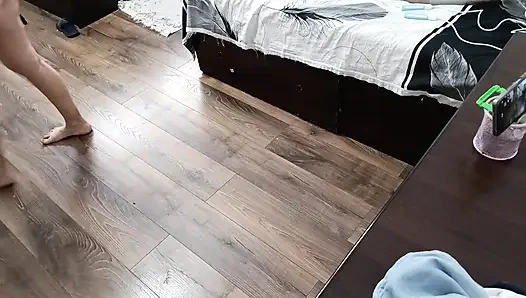 Sexy Wife Workout at Home Naked