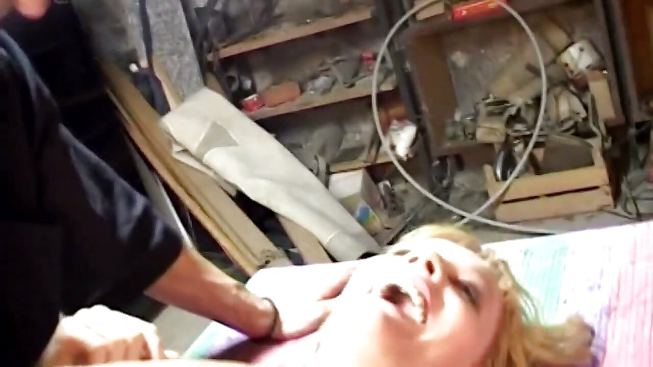 Beautiful blonde gangbanged by swingers