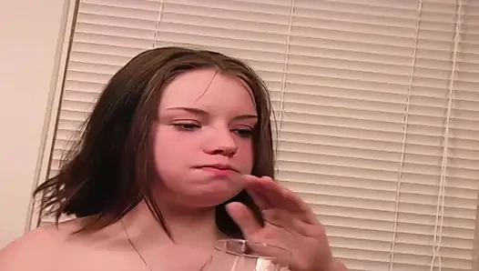 Desperate Amateurs Tatiana Kush first time on film sucking cock