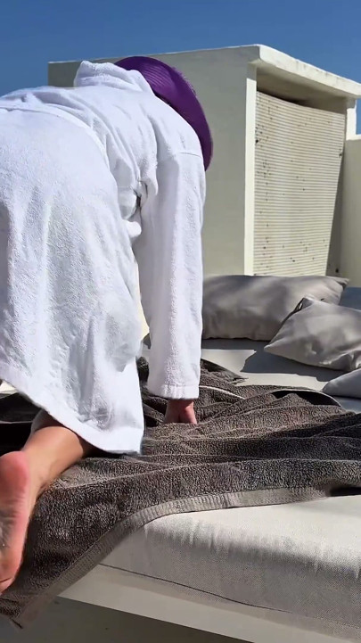 Rooftop Naked - Masturbation Under Cover Outdoors