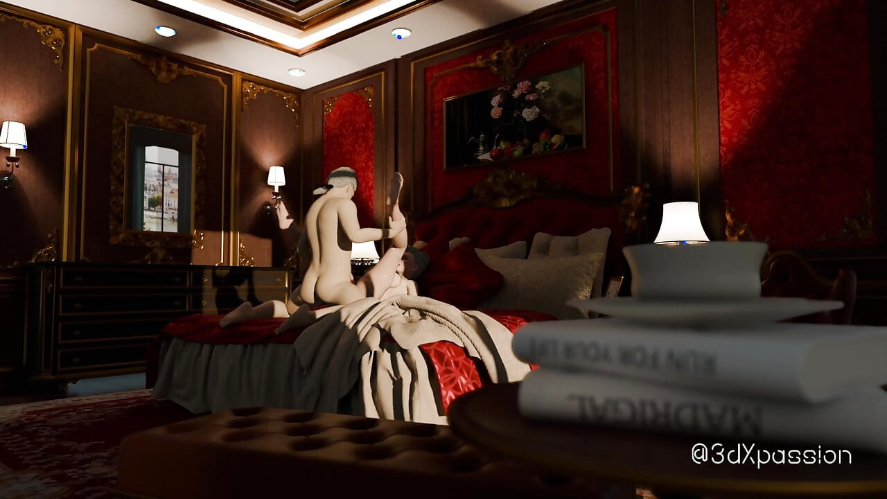 Sexy baroness hat leidenschaftlichen sex mit Casanova im Luxuszimmer in Venedig