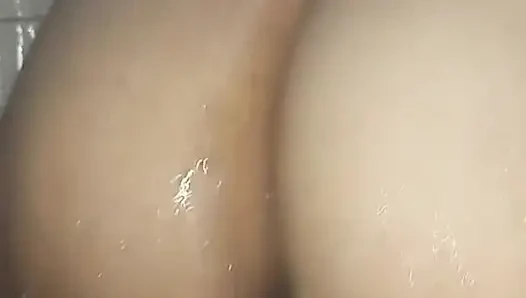 With my toy in the shower