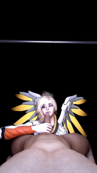 Overwatch Mercy Costume Lap Dance
