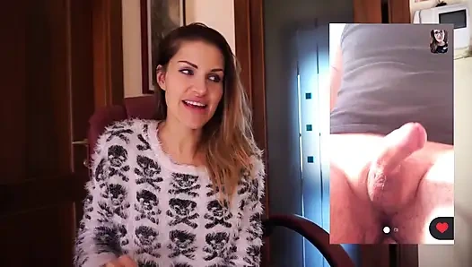 Brunette MILF talks about a very small cock for the webcam