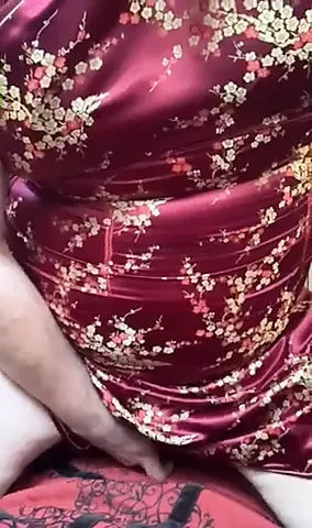 Taking a ride on dildo