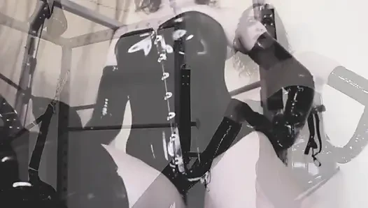 Eva vinyl dominatrix - eva vinyl boot fetish lateks pvc nyonya dewi kink bdsm femdom fetish solo