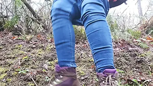 Hike-n-piss an Einem Regentag