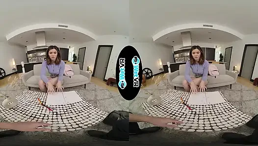 Ellie Nova прекращает тьюторская сессия, чтобы подоить большой хуй