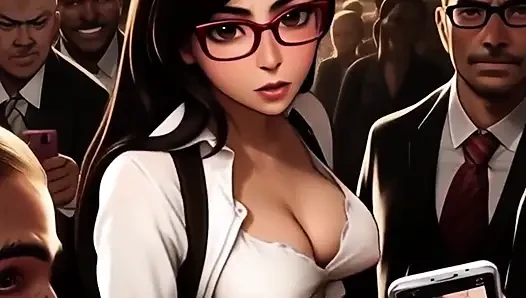 Cockhungry College Girls Get Gangbanged in a Mosh Pit