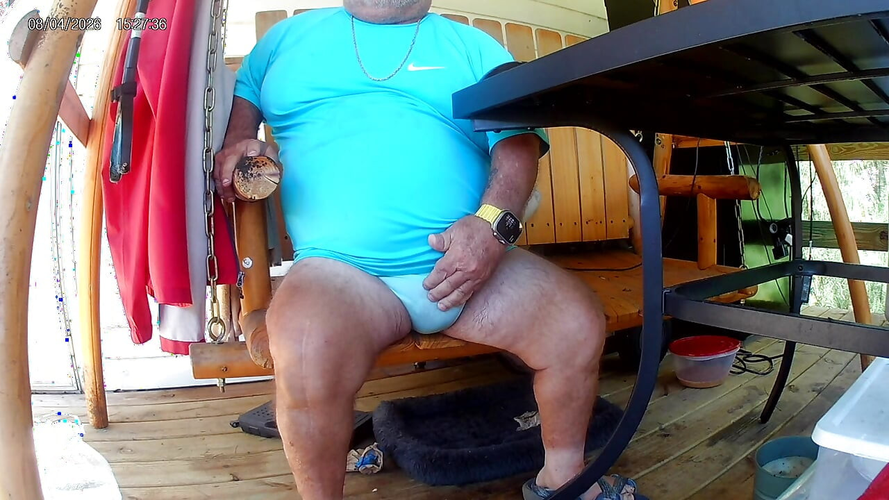 Mark Fletcher wearing pissed soaked panties shooting another big load