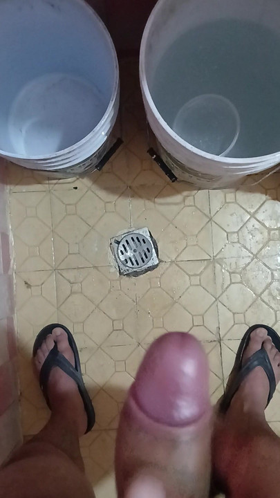 Masturbating in the bathroom